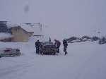 Franse ski�rs ingesneeuwd