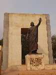 Recent bekeken:
Een standbeeld van Koning BÃ©hanzin van Abomey op Goho Place die vocht tegen de Fransen troepen.