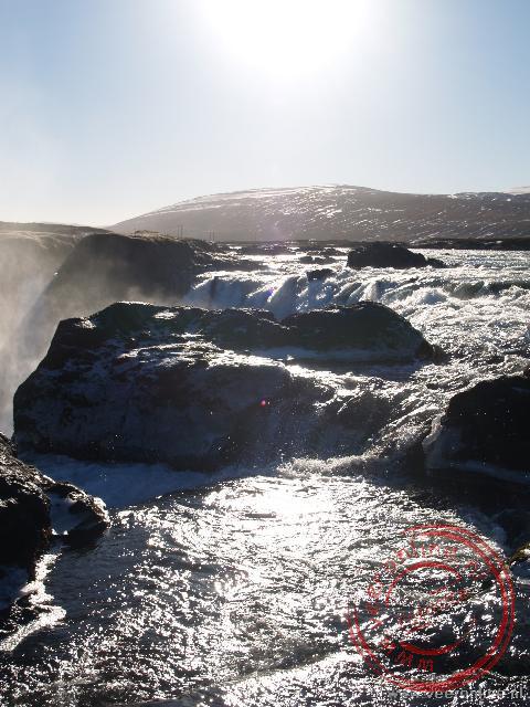 De Godafoss (waterval van de Goden) is een van de mooiste watervallen van IJsland