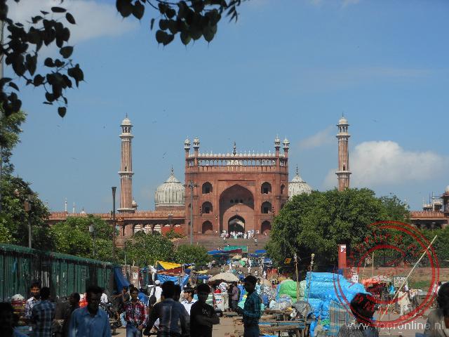 De Jama Masjid, de vrijdagmoskee in Delhi