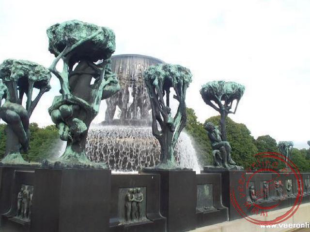 Het beroemde Frognerpark met de Vigelandsanlegget beeldentuin