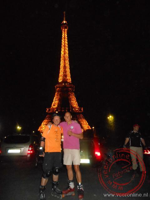 Tijdens de Pari Roller passeren we de Eiffeltoren