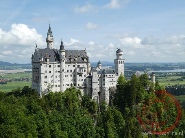 Het Neuschwanstein kasteel is in 1969 gebouwd in opdracht van koning Lodewijk II van Beieren