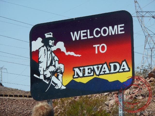 De eerste staat overgang van California naar Nevada