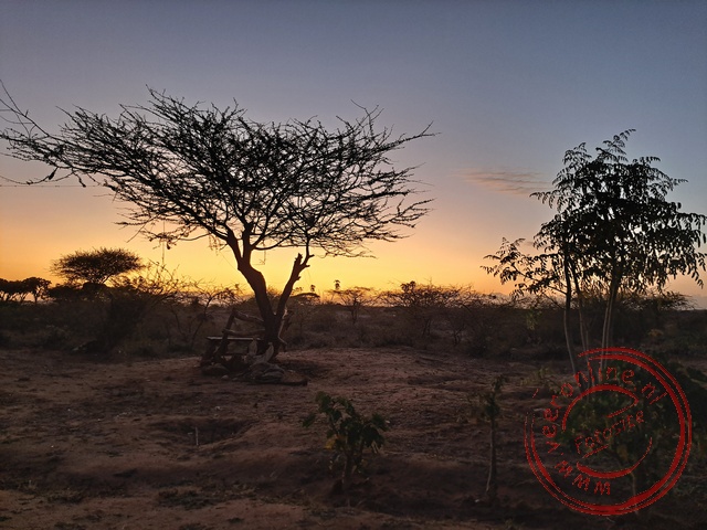 Een nieuwe dag breekt aan in het Samburu National park