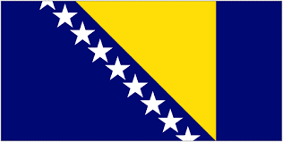 Vlag van Bosnië en Herzegovina