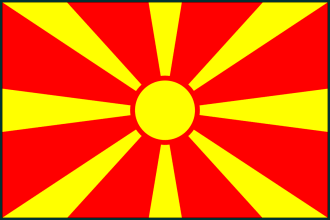Vlag van Noord Macedonië